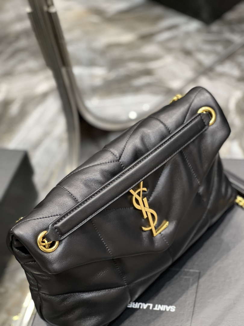 YSL 577476 Saint Laurent Puffer Small In Nappa Leather Black