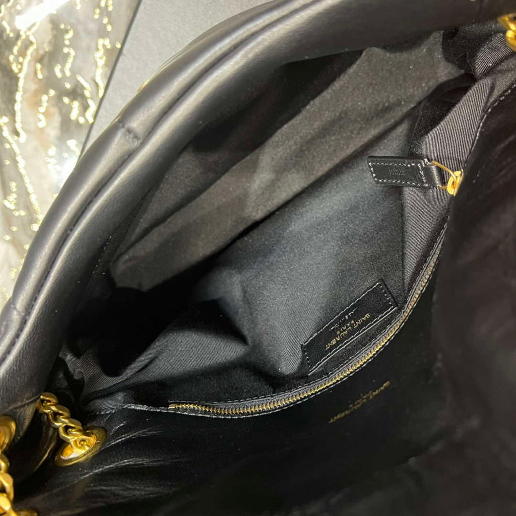 YSL 577476 Saint Laurent Puffer Small In Nappa Leather Black