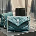 YSL 577476 Saint Laurent Puffer Small In Nappa Leather Blue - Default Title - View 1