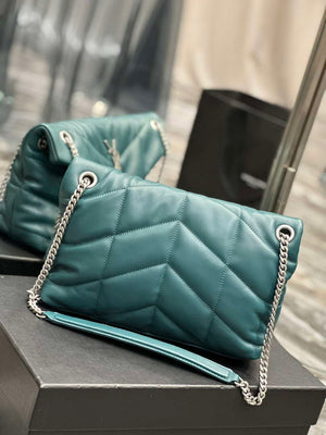 YSL 577476 Saint Laurent Puffer Small In Nappa Leather Blue - Default Title - View 6