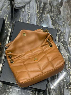 YSL 577476 Saint Laurent Puffer Small In Nappa Leather Brown - Default Title - View 7