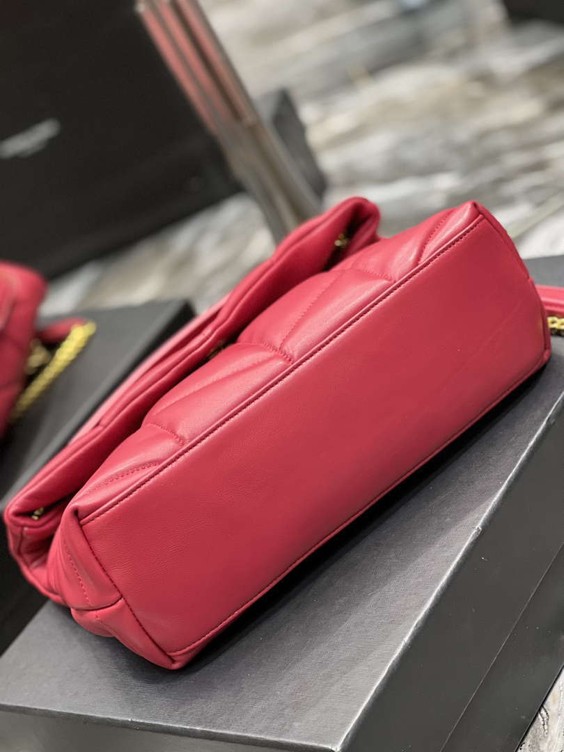 YSL 577476 Saint Laurent Puffer Small In Nappa Leather Red