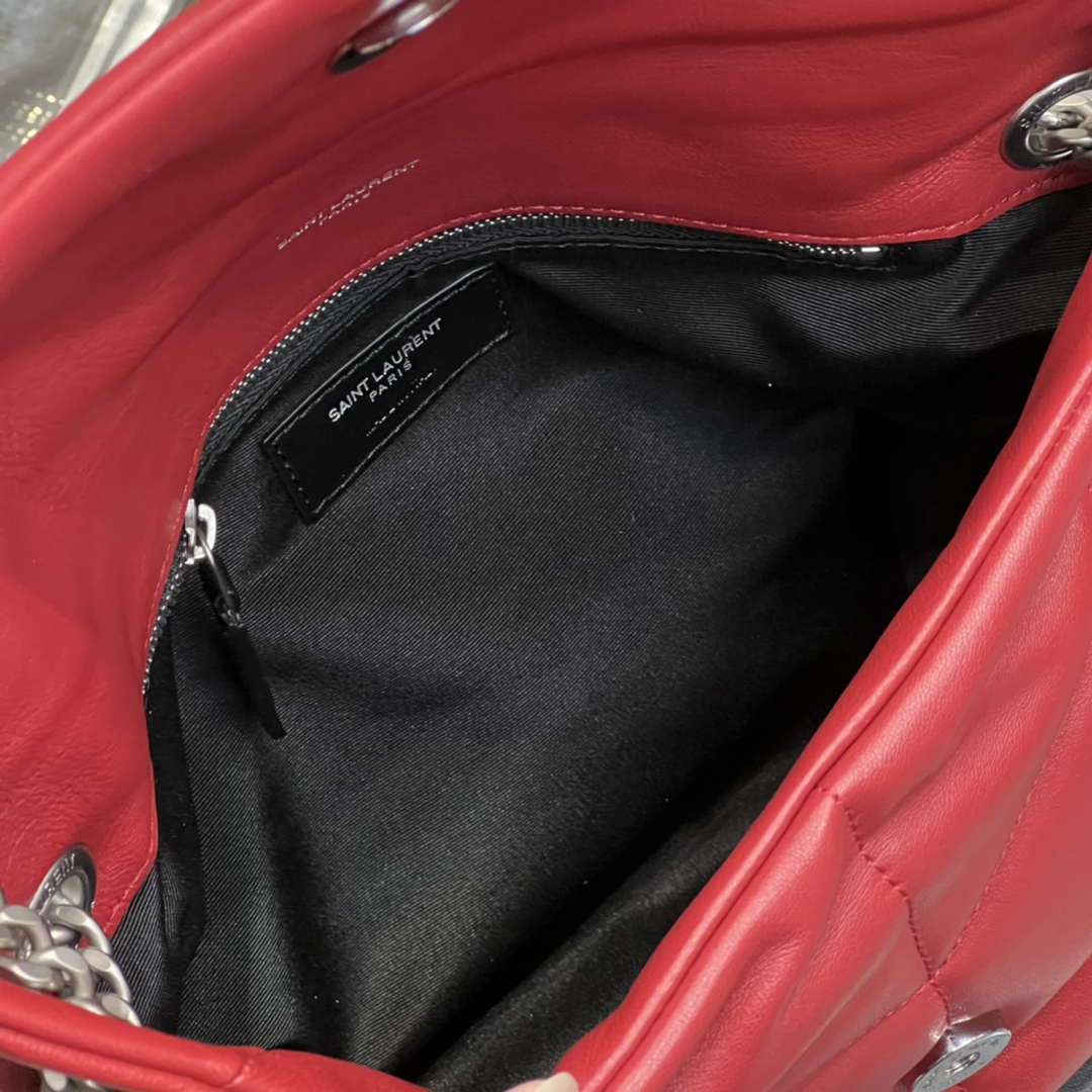 YSL 577476 Saint Laurent Puffer Small In Nappa Leather Red