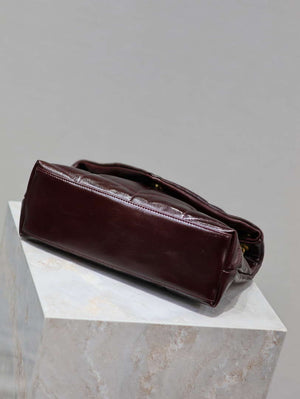 YSL 577476 Saint Laurent Puffer Small In Nappa Leather Wine Red - Default Title - View 3
