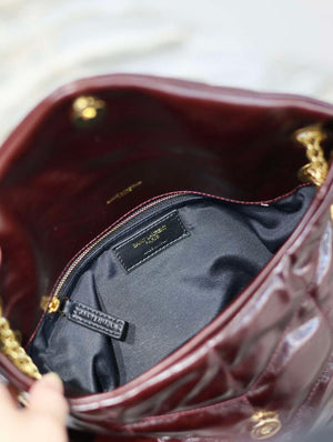 YSL 577476 Saint Laurent Puffer Small In Nappa Leather Wine Red - Default Title - View 4