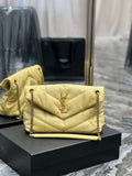 YSL 577476 Saint Laurent Puffer Small In Nappa Leather Yellow