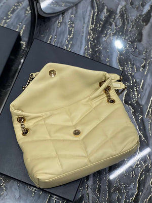YSL 577476 Saint Laurent Puffer Small In Nappa Leather Yellow - Default Title - View 7