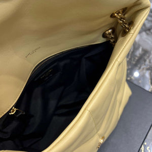 YSL 577476 Saint Laurent Puffer Small In Nappa Leather Yellow - Default Title - View 9