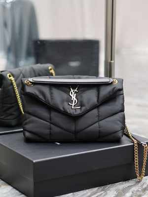 YSL 577476 Saint Laurent Puffer Small In Nylon Black - Default Title - View 1