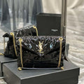 YSL 577476 Saint Laurent Puffer Small In Patent Leather Black - Default Title - View 1