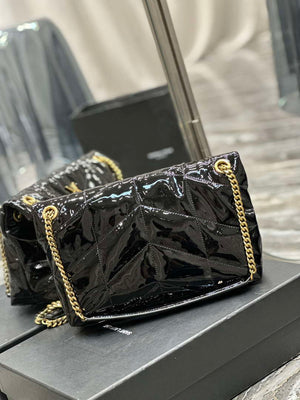 YSL 577476 Saint Laurent Puffer Small In Patent Leather Black - Default Title - View 7