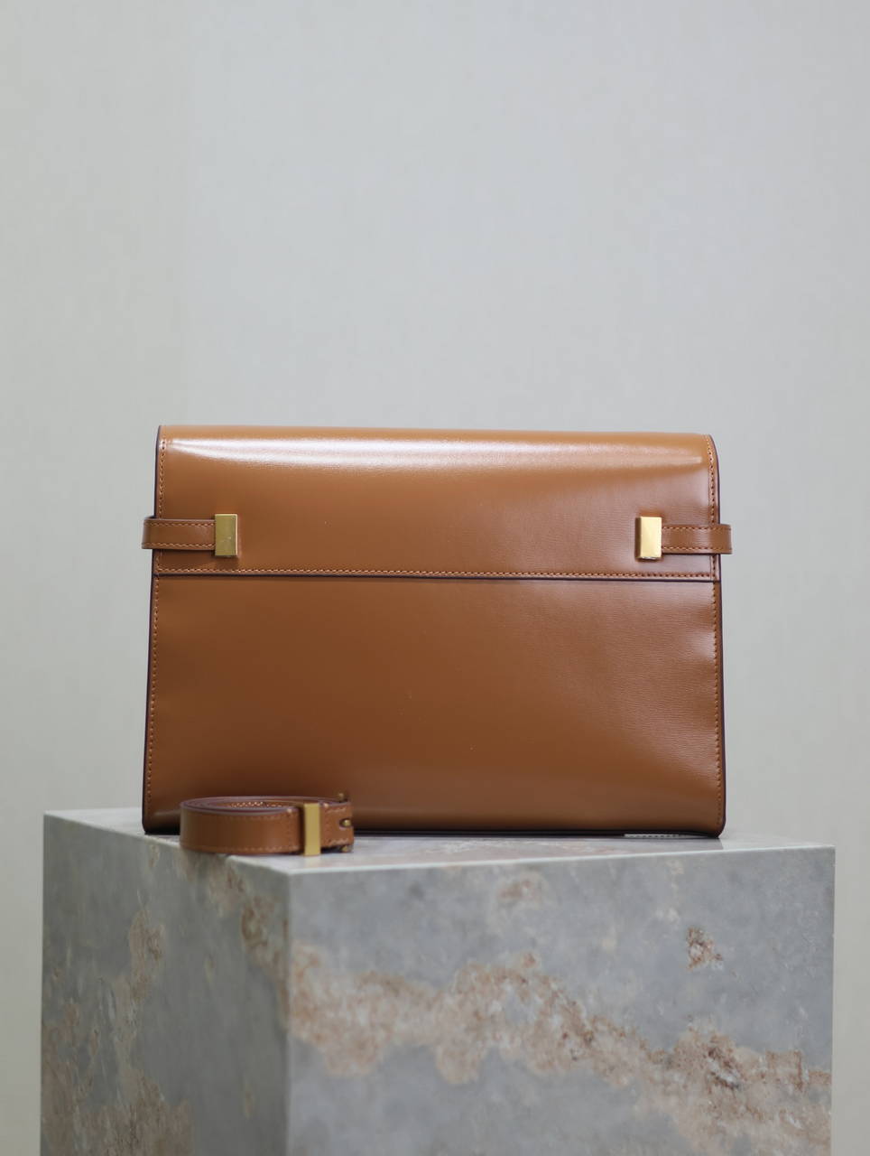 YSL 579271  Manhattan In Box Saint Laurent calfskin Brown