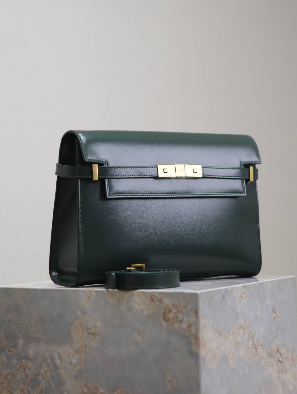 YSL 579271  Manhattan In Box Saint Laurent calfskin Green