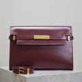 YSL 579271  Manhattan In Box Saint Laurent calfskin Wine Red