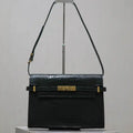 YSL 579271  Manhattan In Box Saint Laurent Crocodile pattern Dark Green