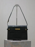 YSL 579271  Manhattan In Box Saint Laurent Crocodile pattern Dark Green