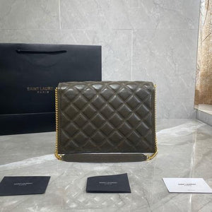 YSL 579607 Yves Saint Laurent Chain Bag Becky Green - luxibagsmall
