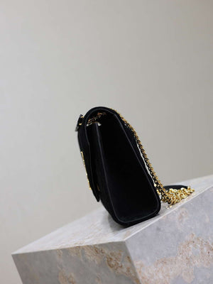 YSL 600185 Envelope Meduim In Black Suede Leather - Default Title - View 5