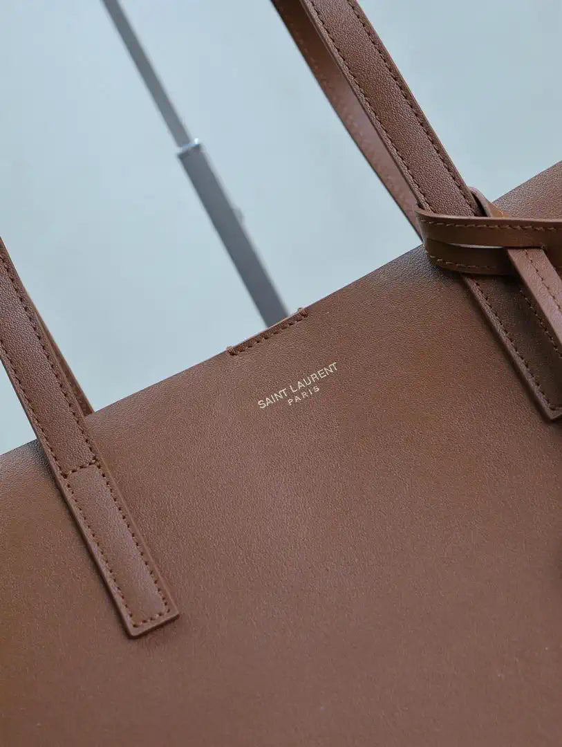 YSL 600281 Shopping Saint Laurent in leather Brown