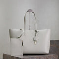 YSL 600281 Shopping Saint Laurent in leather White