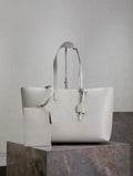 YSL 600281 Shopping Saint Laurent in leather White