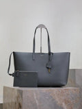 YSL 600281 Shopping Saint Laurent in leather Gray
