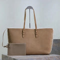 YSL 600281 Shopping Saint Laurent in Suede Lamb wool Sand