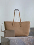 YSL 600281 Shopping Saint Laurent in Suede Lamb wool Sand