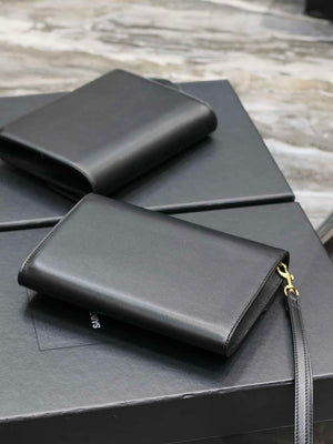 YSL 617662 Cassandre Matelass¨¦ Flap pouch in Black leather - Default Title - View 9