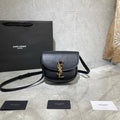 YSL 619740 Yves Saint Laurent Kaia Small Satchel in Smooth Leather Black - luxibagsmall