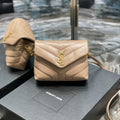 YSL 630951 Saint Laurent Loulou Toy Bag In Matelass¨¦  Y  Leather Nude Pink - Default Title - View 1