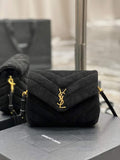YSL 630951 Loulou Toy Bag In Matelass¨¦  Y  Leather Saint Laurent Black