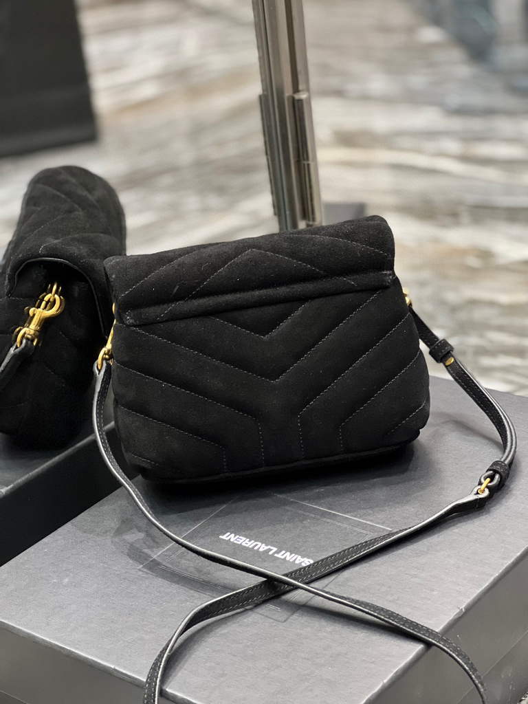 YSL 630951 Loulou Toy Bag In Matelass¨¦  Y  Leather Saint Laurent Black