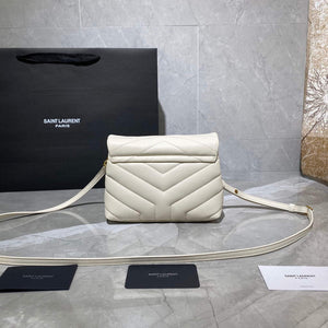 YSL 630951 Saint Laurent Loulou Toy Bag In Matelass¨¦  Y  Leather White - Default Title - View 5