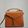 YSL 623930 Cassandra Mini Top Handle In Box Saint Laurent Tan - Default Title - View 1