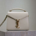 YSL 623930 Cassandra Mini Top Handle In Box Saint Laurent White - Default Title - View 1