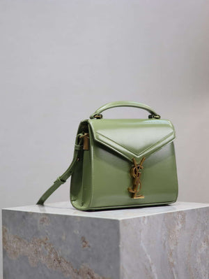 YSL 623930 Cassandra Mini Top Handle In Box Saint Laurent Green - Default Title - View 4