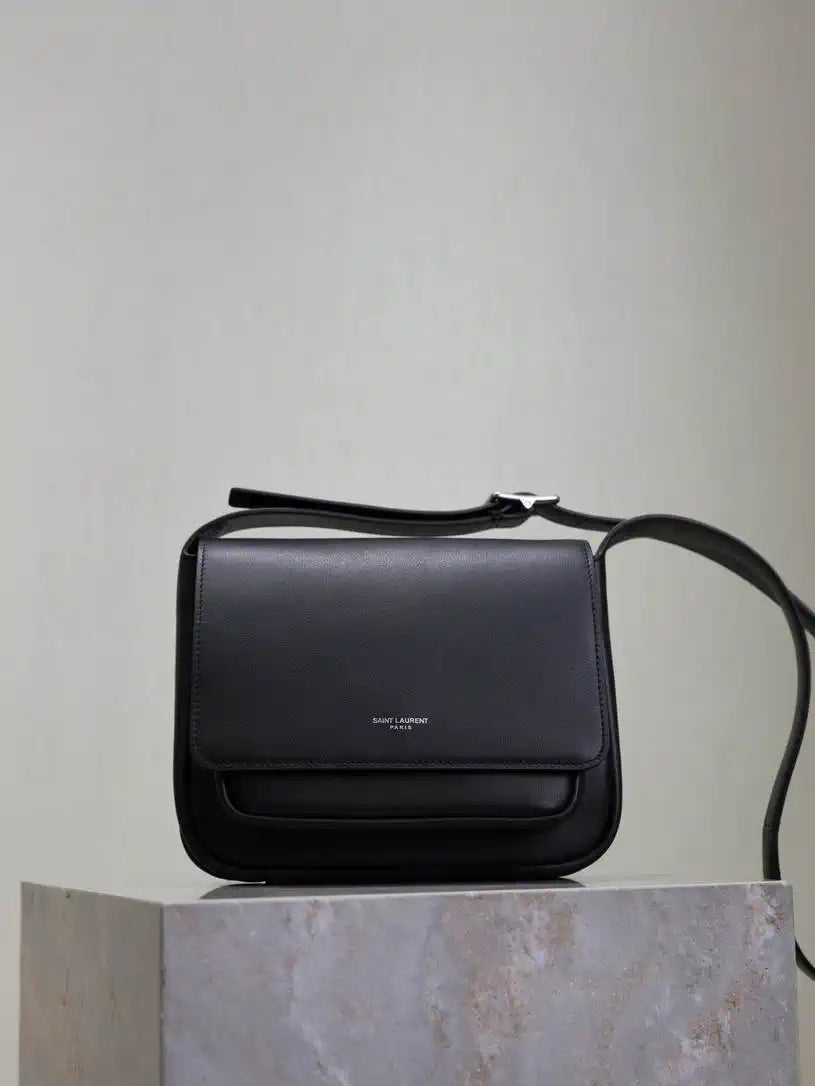YSL 633151 Niki Baby Chain Bag Lambskin leather Black