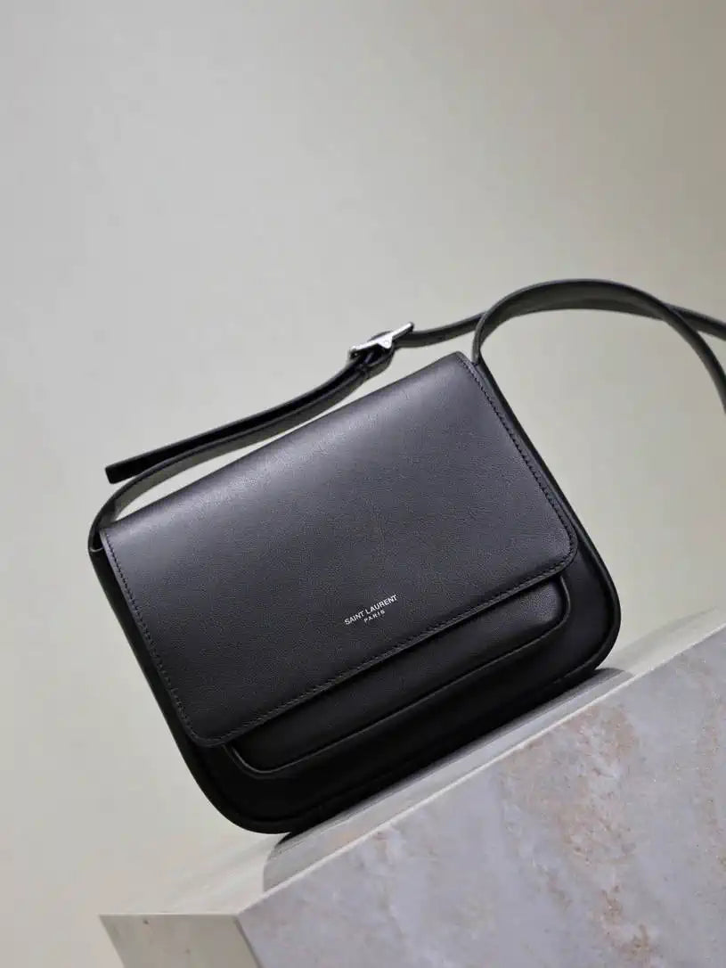 YSL 633151 Niki Baby Chain Bag Lambskin leather Black