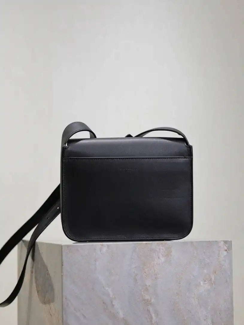 YSL 633151 Niki Baby Chain Bag Lambskin leather Black