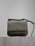 YSL 633151 Niki Baby Chain Bag Lambskin leather Dark Green