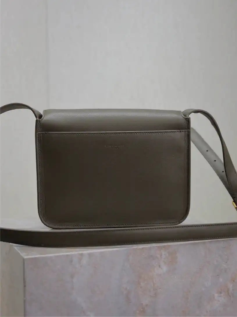 YSL 633151 Niki Baby Chain Bag Lambskin leather Dark Green