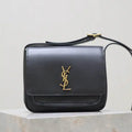 YSL 633151 Niki Baby Chain Bag Lambskin leather Black gold