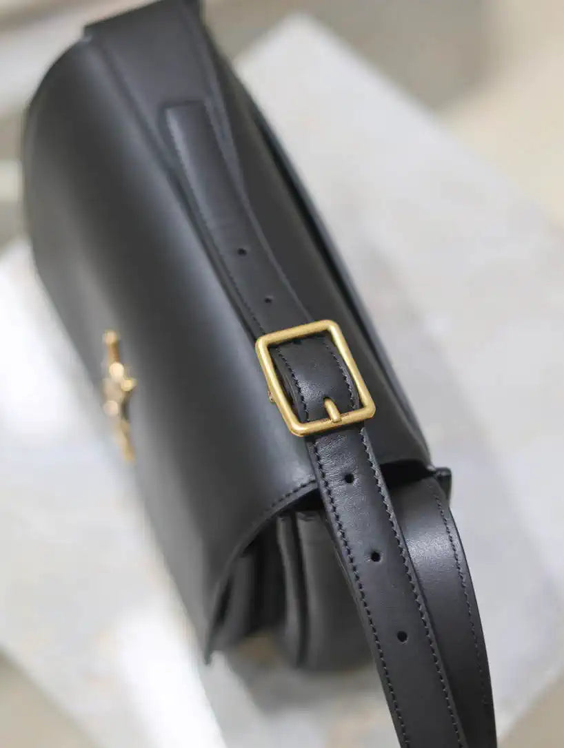 YSL 633151 Niki Baby Chain Bag Lambskin leather Black gold