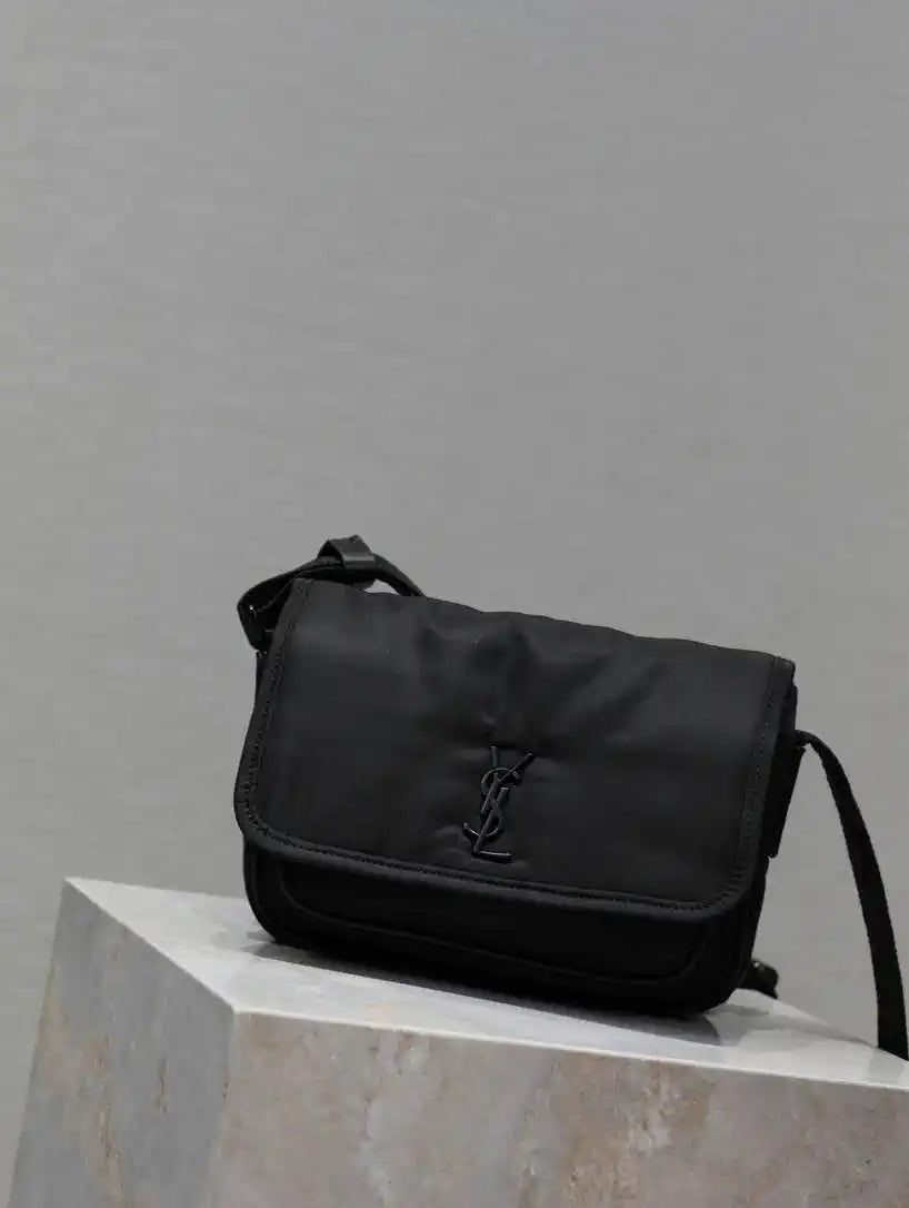 YSL 633151 Niki Baby Chain Bag Nylon Black