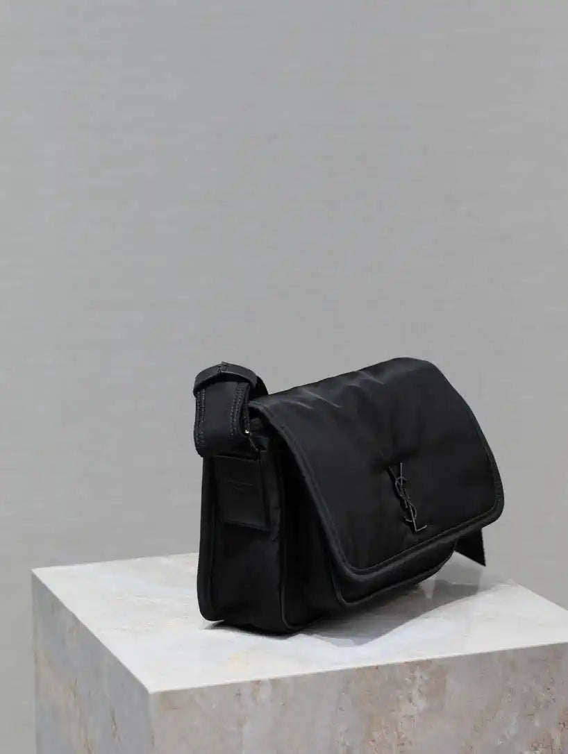 YSL 633151 Niki Baby Chain Bag Nylon Black