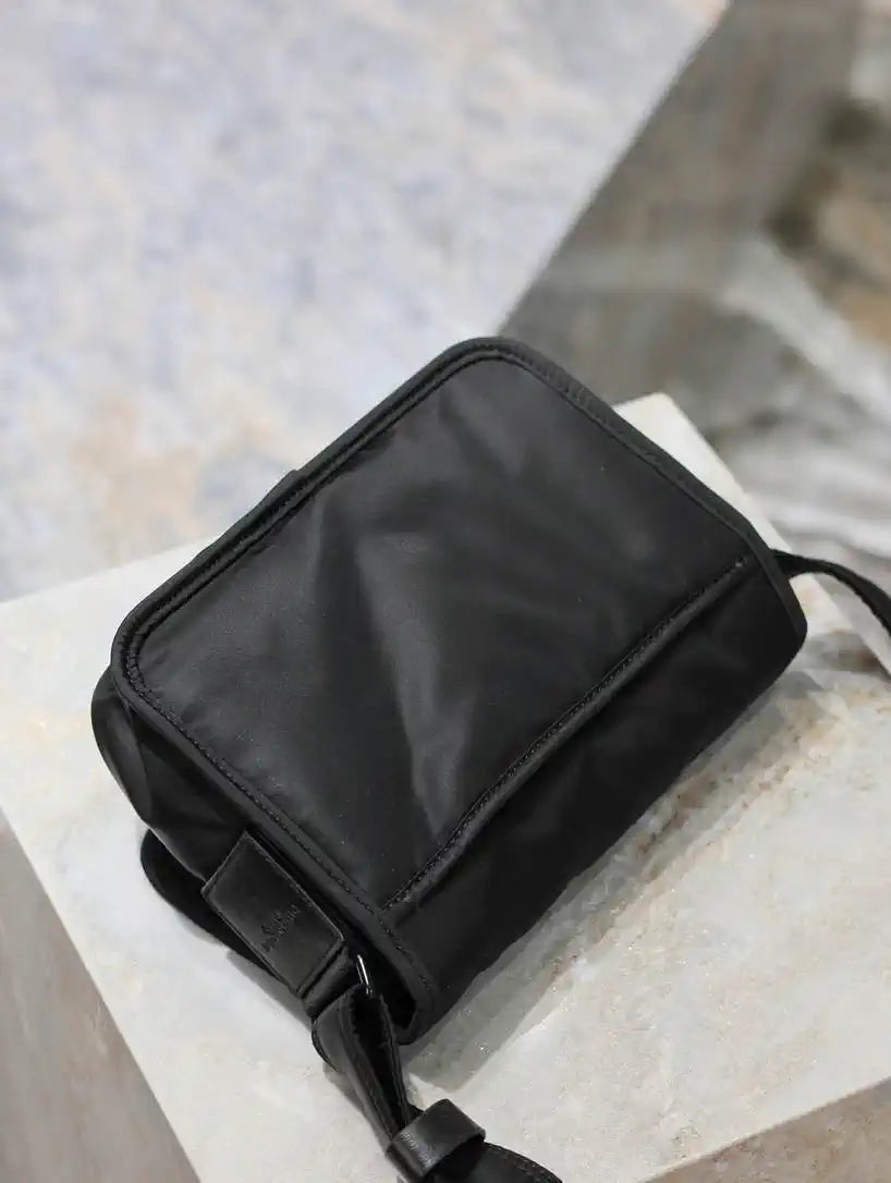 YSL 633151 Niki Baby Chain Bag Nylon Black