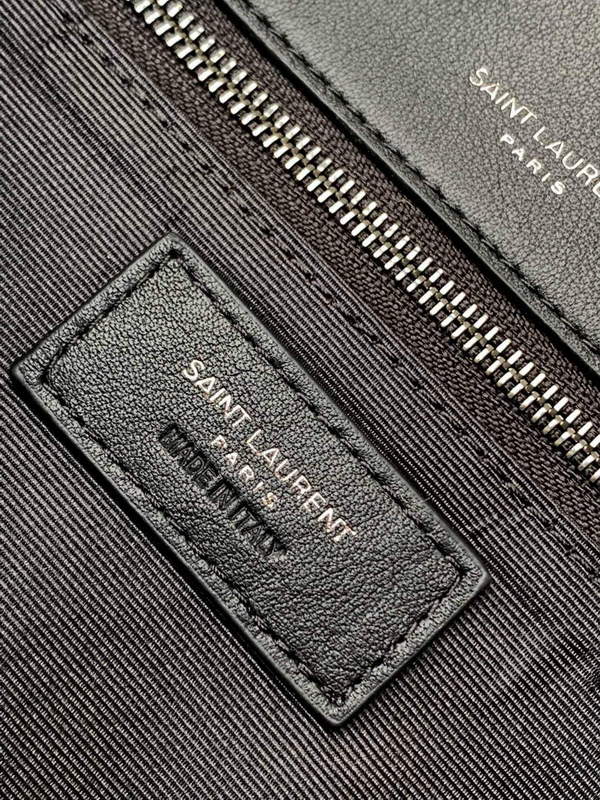 YSL 633158 Niki Medium Chain Bag Canvas And Smooth Leather