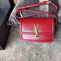YSL 634306 Yves Saint Laurent Solferino Box small Shoulder Handbag Red - luxibagsmall