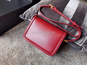 YSL 634306 Yves Saint Laurent Solferino Box small Shoulder Handbag Red - luxibagsmall